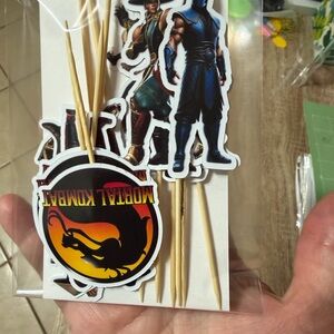 Karate mortal kombat Party Cupcake Toppers